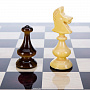 Шахматный ларец с янтарными фигурами "Царский" 48х48 см, фотография 4. Интернет-магазин ЛАВКА ПОДАРКОВ